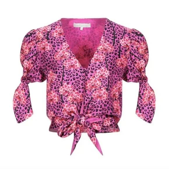 Borgo De Nor Patterned blouse pink Size 10 - Picture 1 of 9
